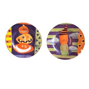 SAKURA HALLOWEEN SET OF 2 SALAD/DESSERT PLATES "BOO TO YOU"